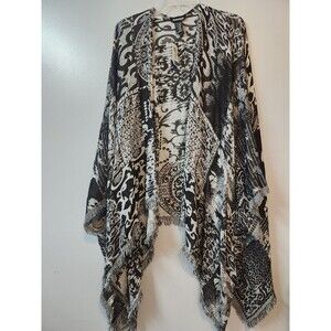 NEW Vivante Viscose/Modal Open Front Cardigan/Poncho - One Size - NWT